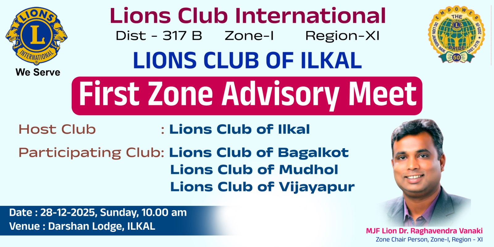 ATTENDING 1ST ZONE ADVISORY MEET. 