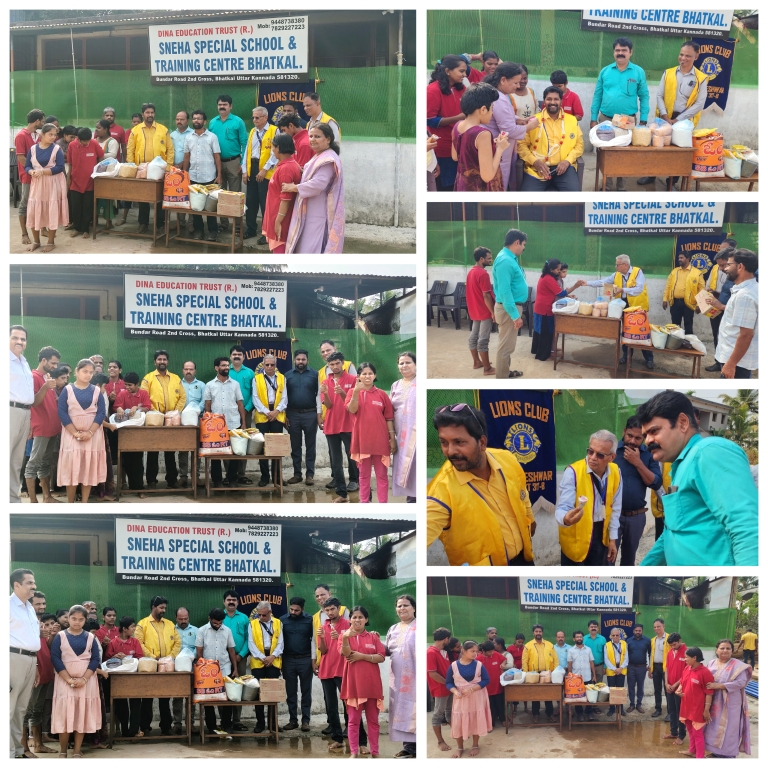PROVIDED FOOD GRAIN KIT TO SPECIAL SCHOOL CHILDREN.