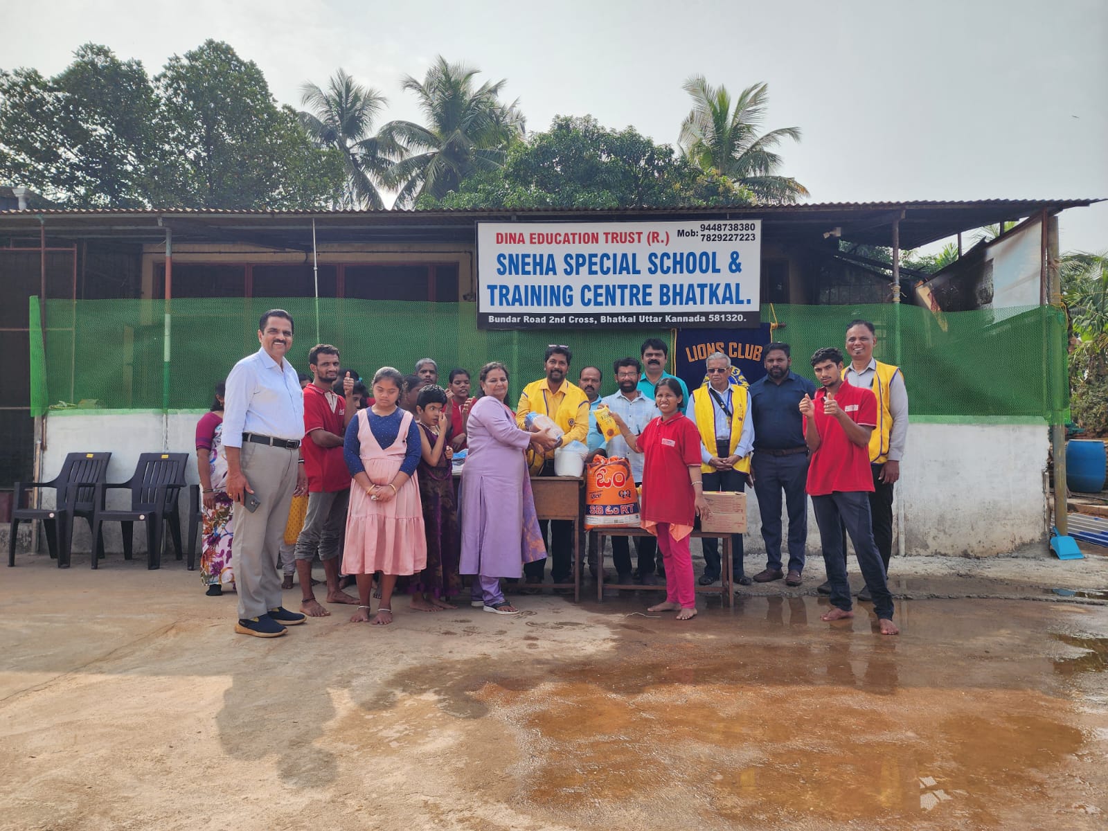 PROVIDED FOOD GRAIN KIT TO SPECIAL SCHOOL CHILDREN.