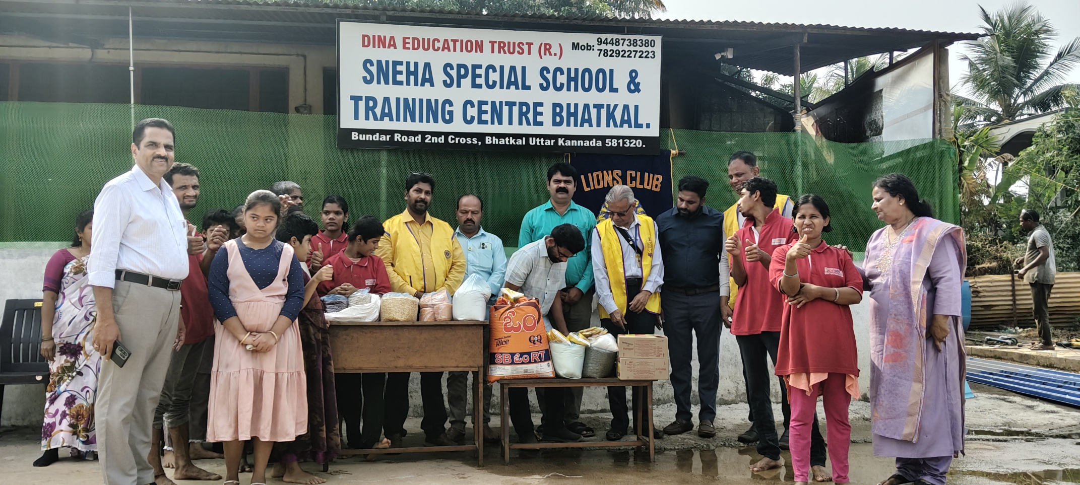 PROVIDED FOOD GRAIN KIT TO SPECIAL SCHOOL CHILDREN.