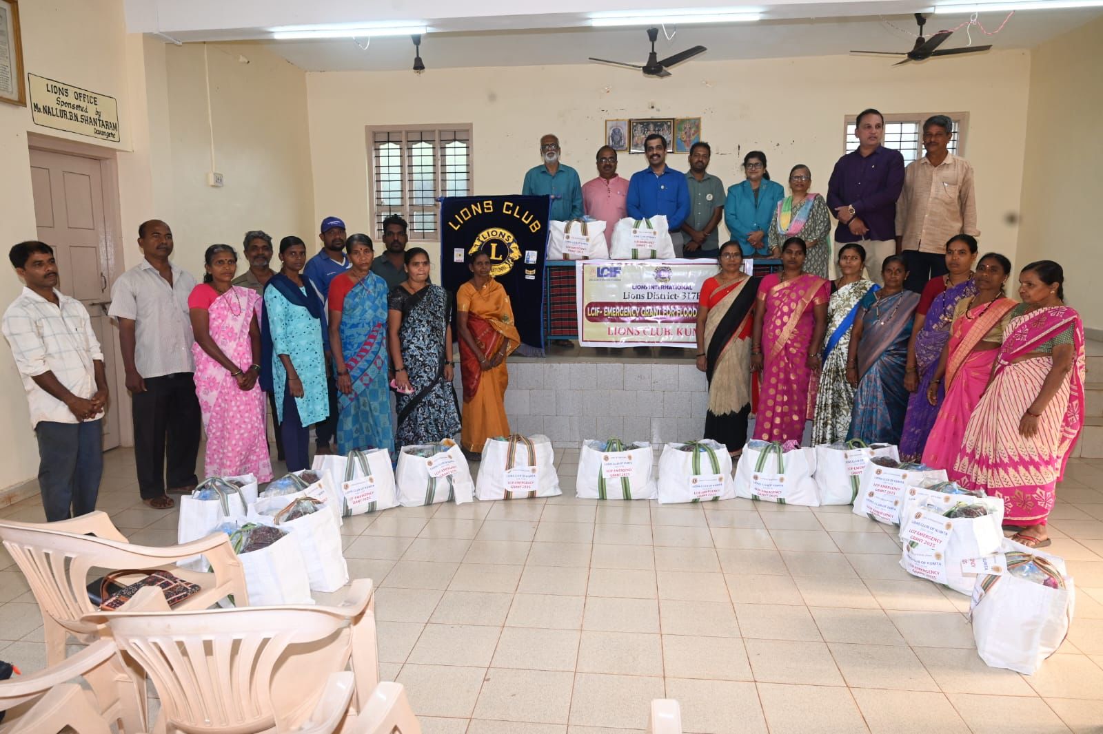 Distribution of Groceries under District Emergency Grant