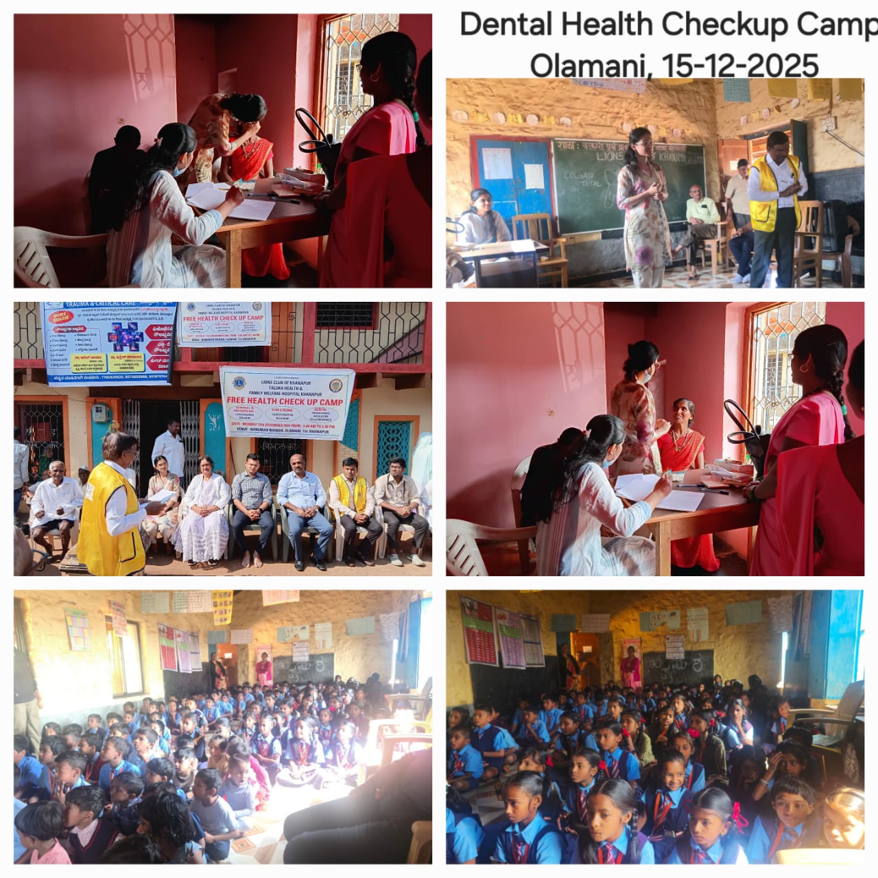 Dental checkup was organized. Benfited: 160 patients