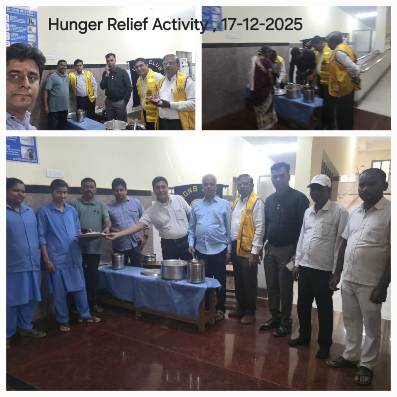 Hunger Relief activity in response to the District Wide Activity Apeal 