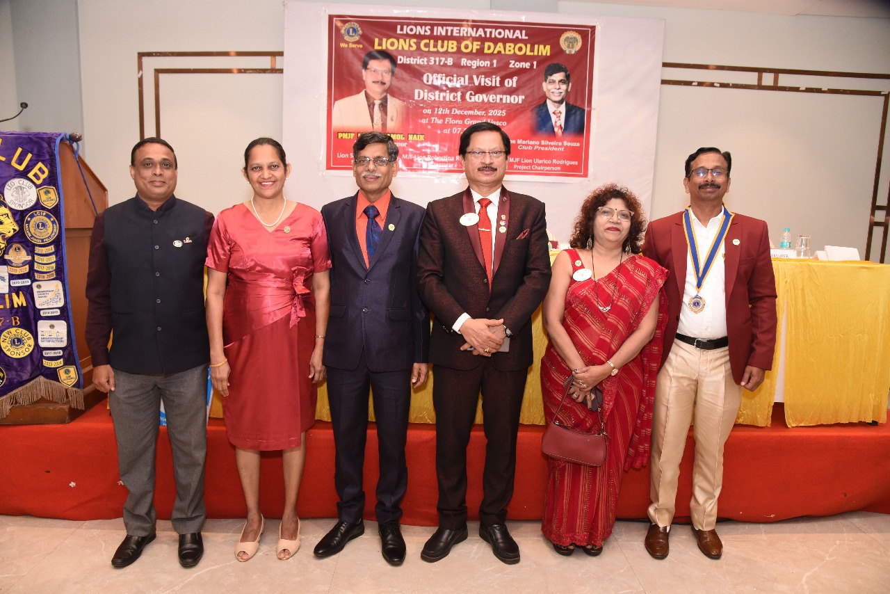 Attended DG Visit To Lions Club of Dabolim. Had a Conversations with Hunger Service Week With Members of LC Dabolim and Other Club Members