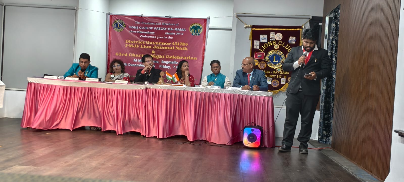 District governor official visit to the club