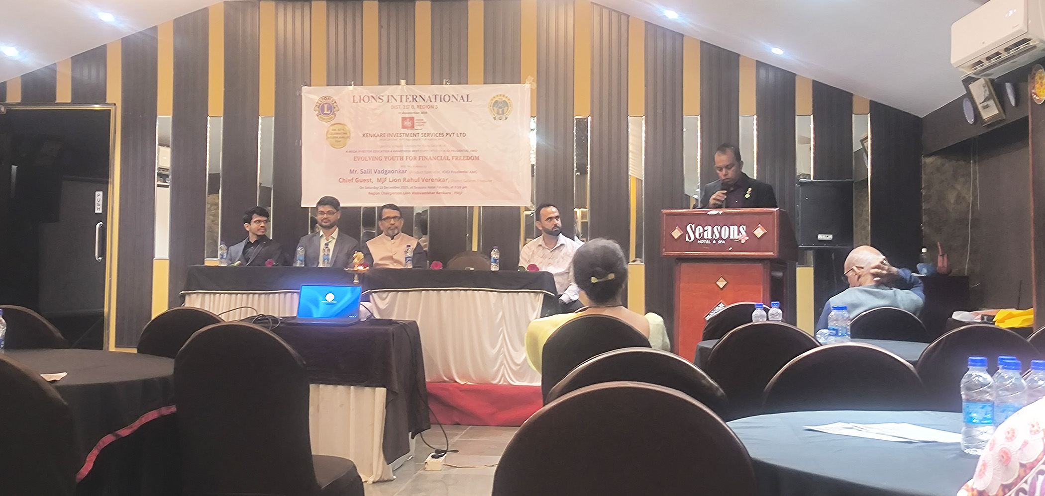 Attended Region Chairperson Lion Vishambar Kenkre Seminar On Financial Literarcy at Four Seasons at Fatorda