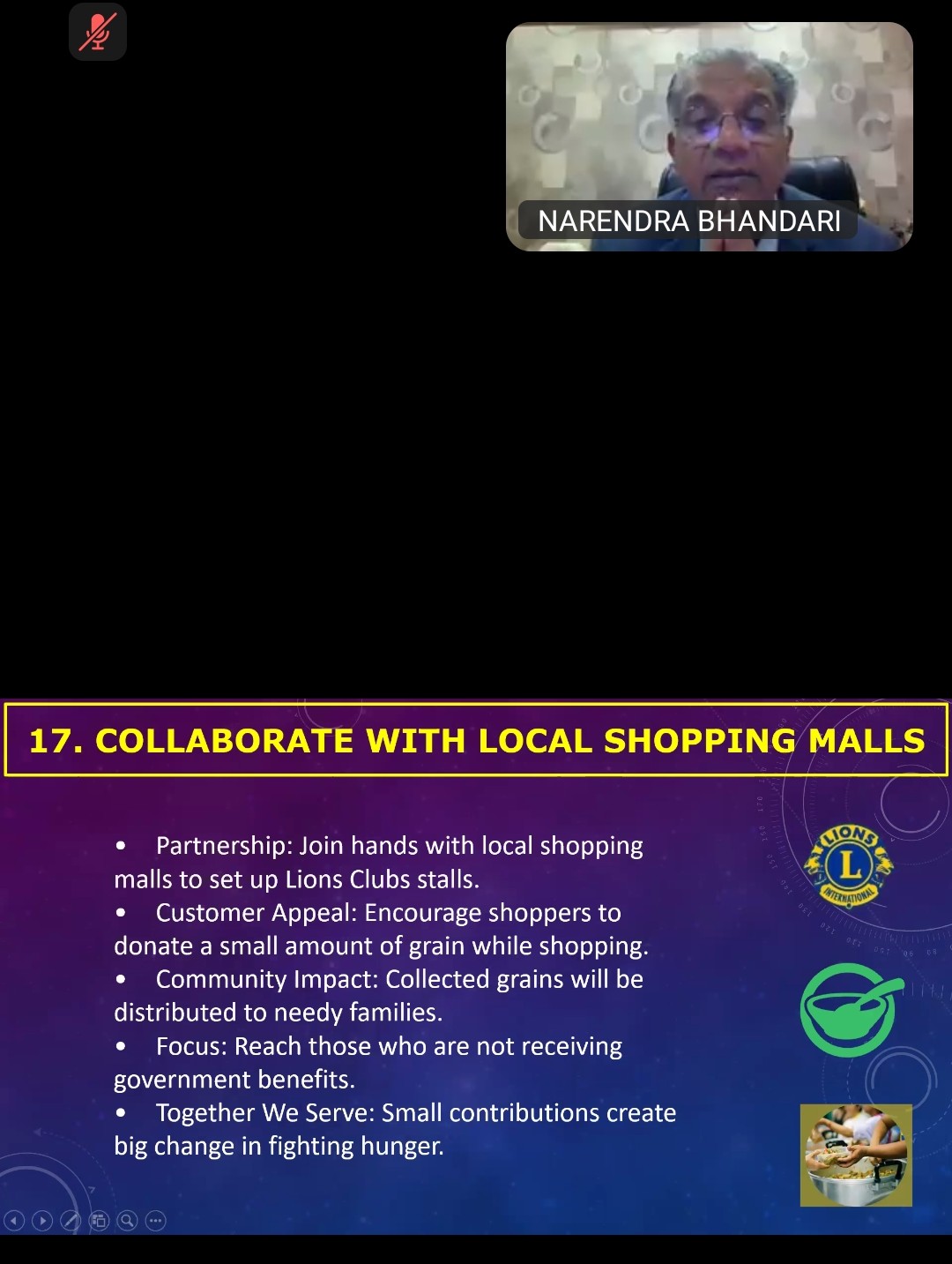 Attended The Countdown Meeting of Second Week Of WWW Hunger 2026 Along With District Governor with Presentations by LCIPs (an initiative by LCOI) Today, 29th Dec a Follow Up Meeting with PID Lion Narendra Bhandari