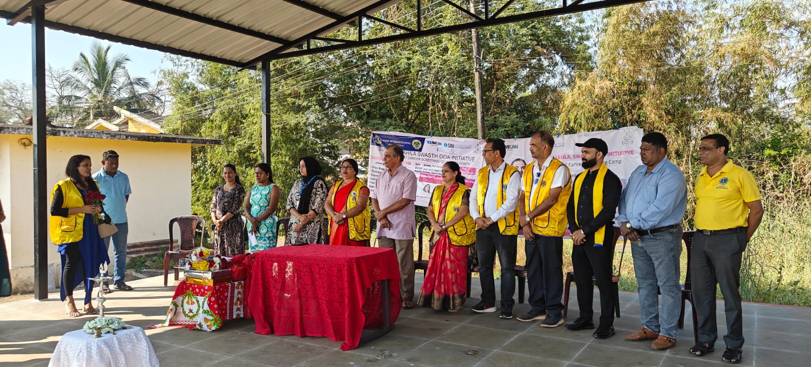 Attended The Club Activity of LC Kakoda and LC Alem De MArgao on Breast Screening with UNSDG no 3 with Well Being for Women