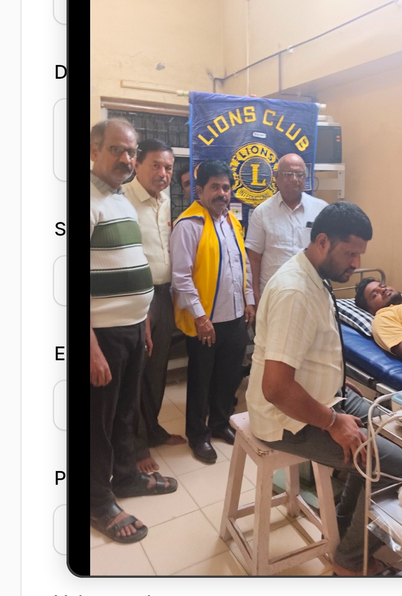 Health check up camp for civic workers