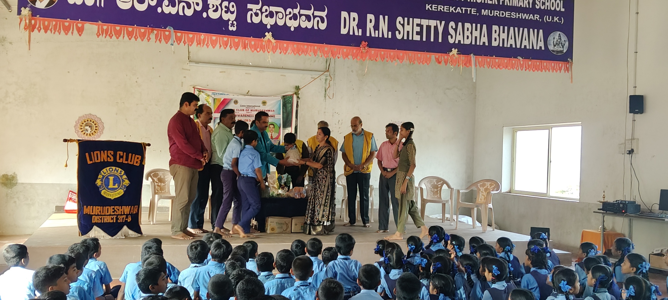 PROVIDED FOOD ITEMS TO GOVT SCHOOL MID DAY MEAL.