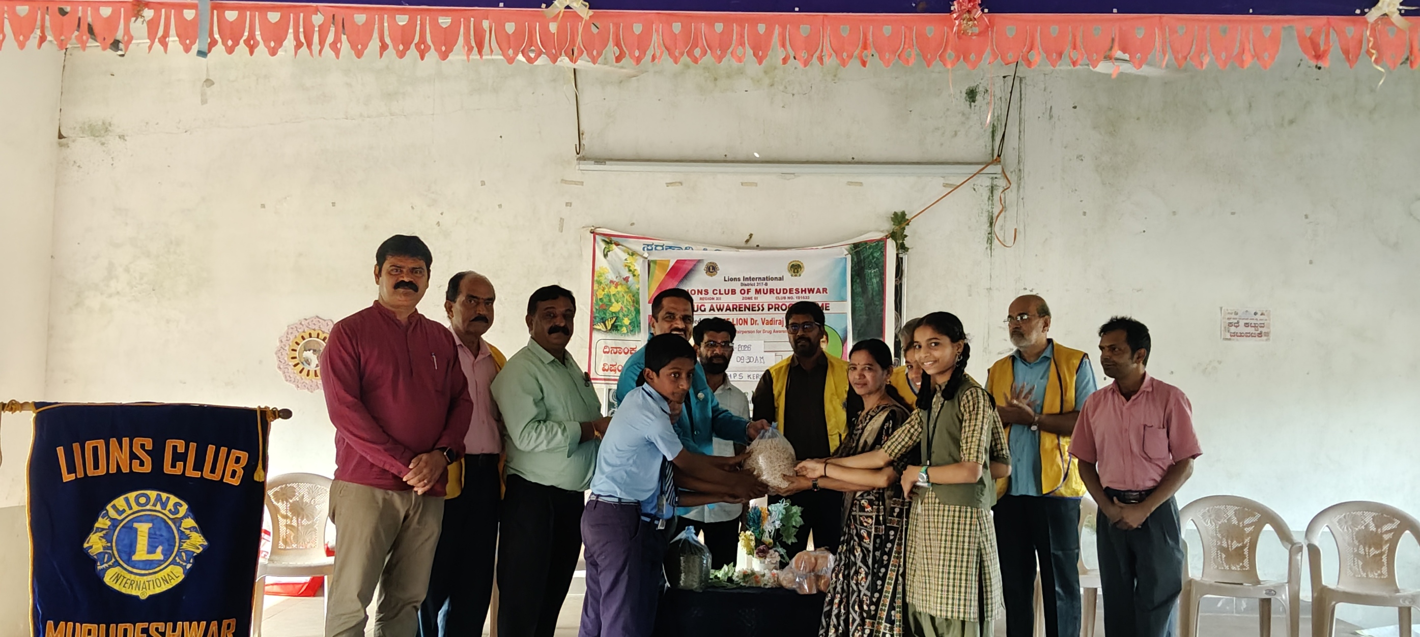 PROVIDED FOOD ITEMS TO GOVT SCHOOL MID DAY MEAL.