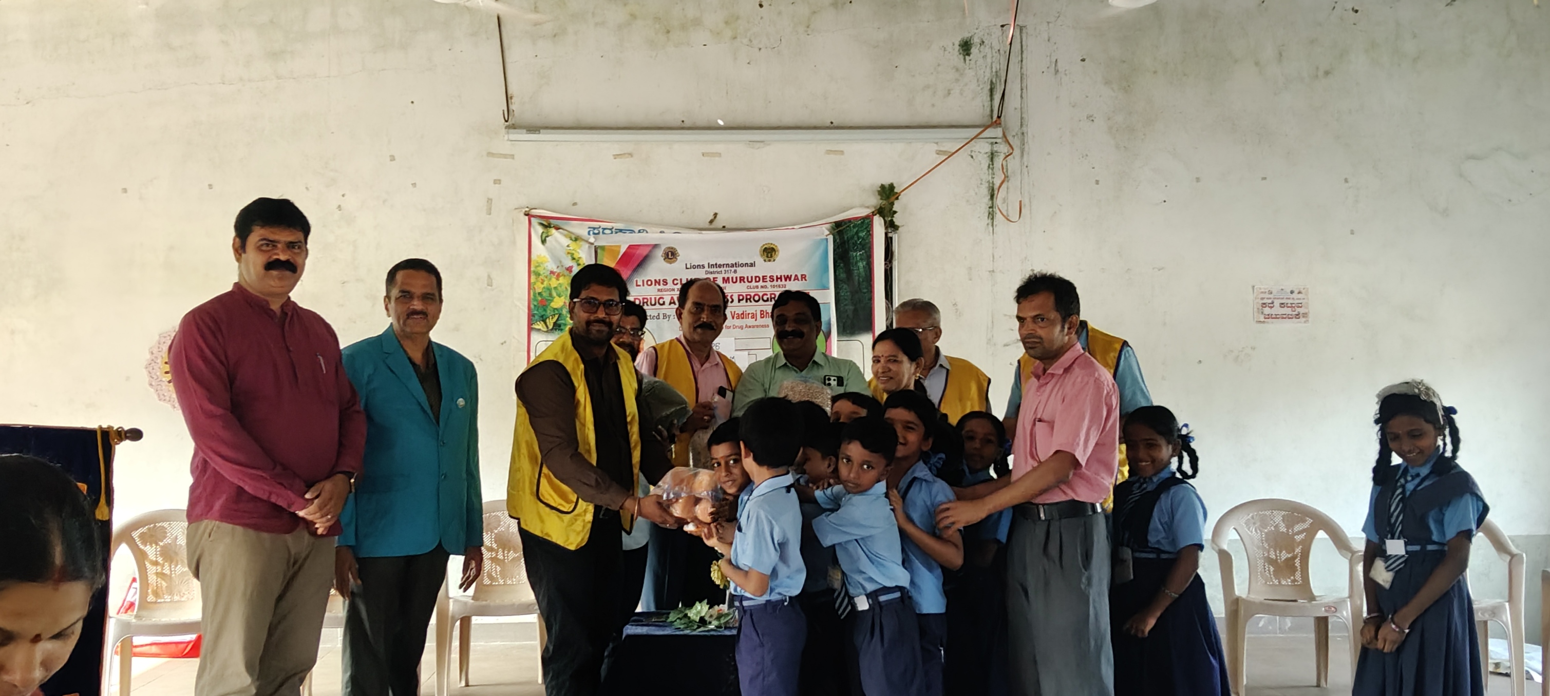 PROVIDED FOOD ITEMS TO GOVT SCHOOL MID DAY MEAL.