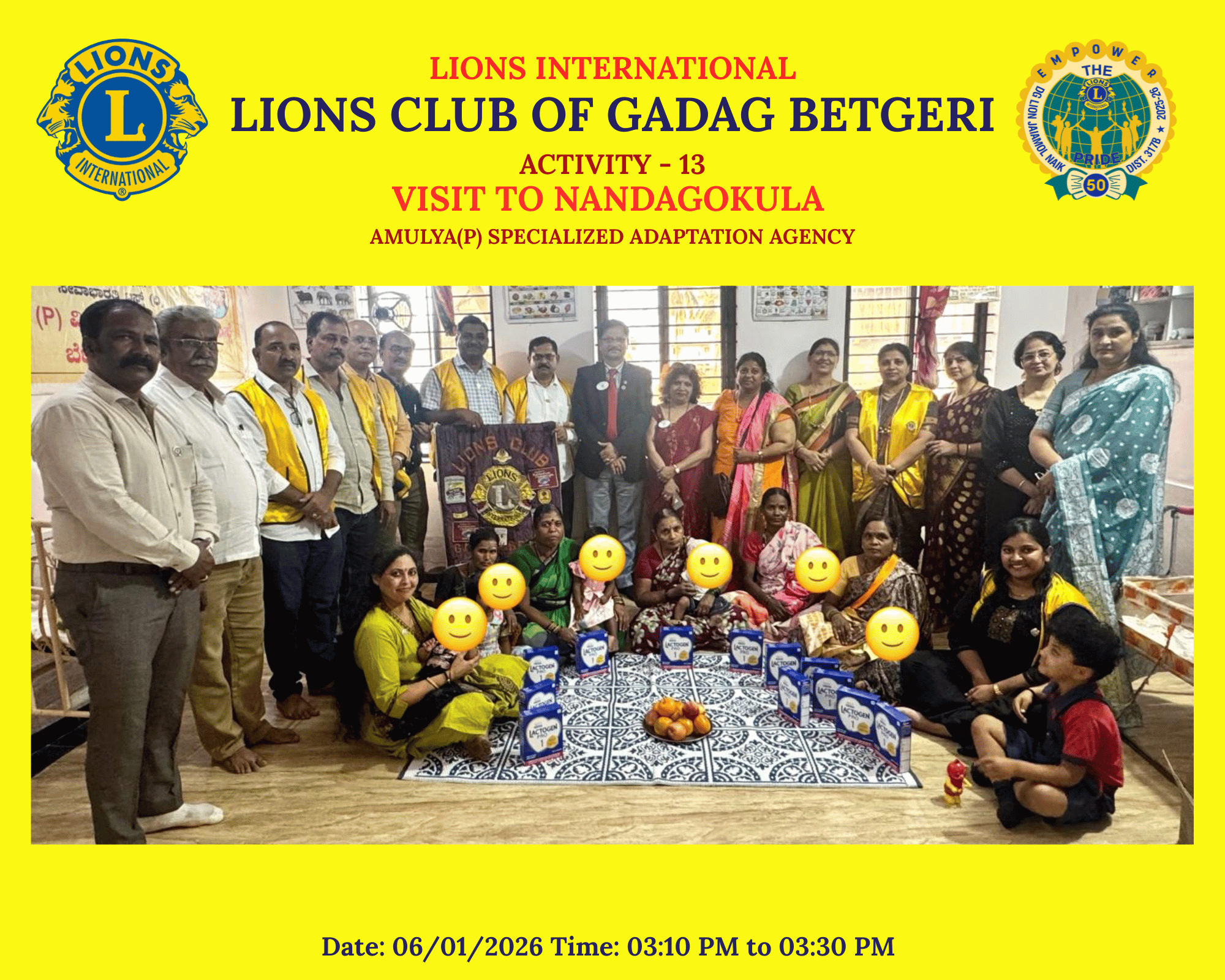 Visit to Nandagokula, Amulya(p) Specialized Adaptation Agency