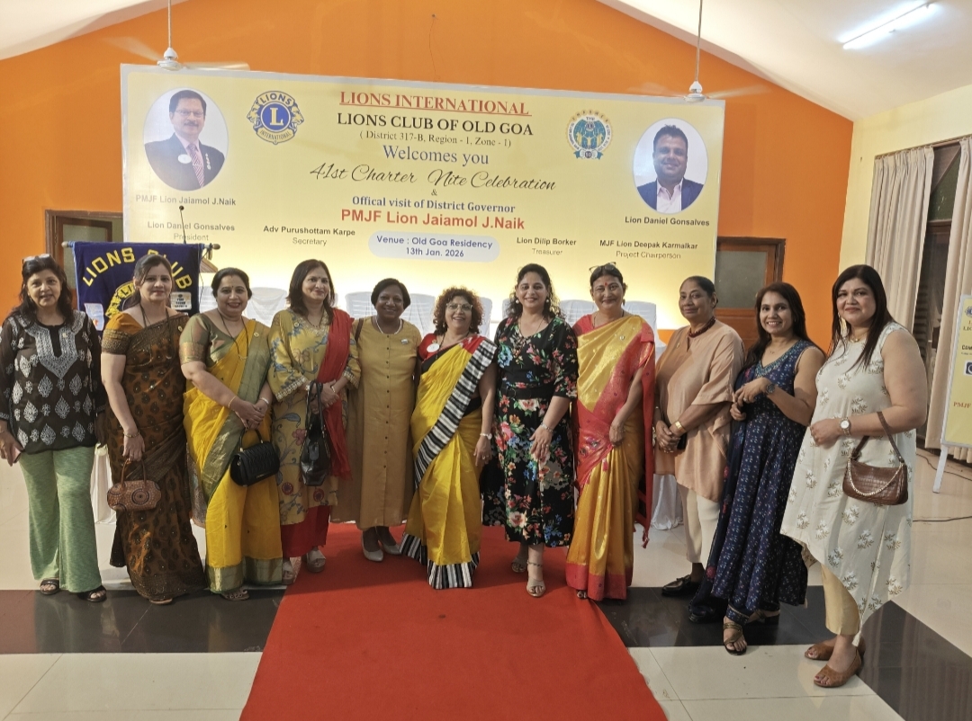 Attended the 41st Charter Nite and DG's visit to the Lions Club of Old Goa.