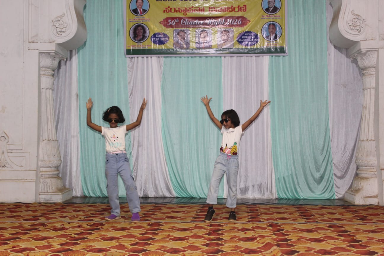 Celebration Charter Night of Jamkhandi Club with District governor and district secretary.