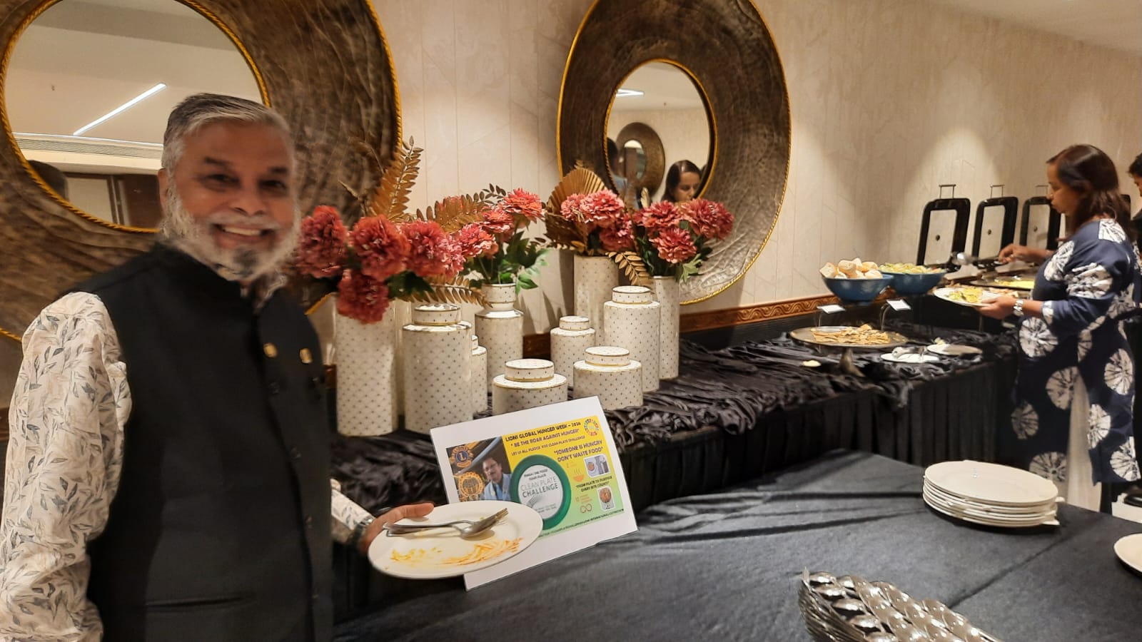 empty plate Challenge in hunger week 