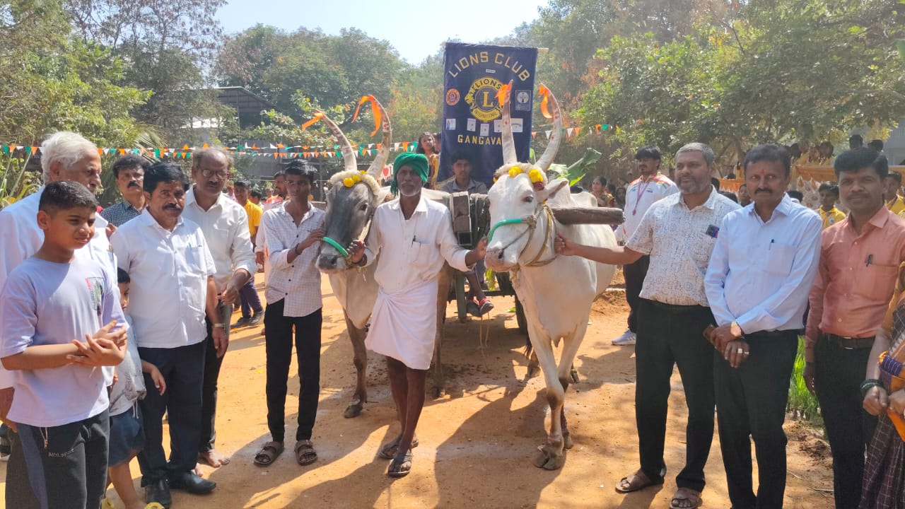 Celebration of Sankranthi festival in lions campus