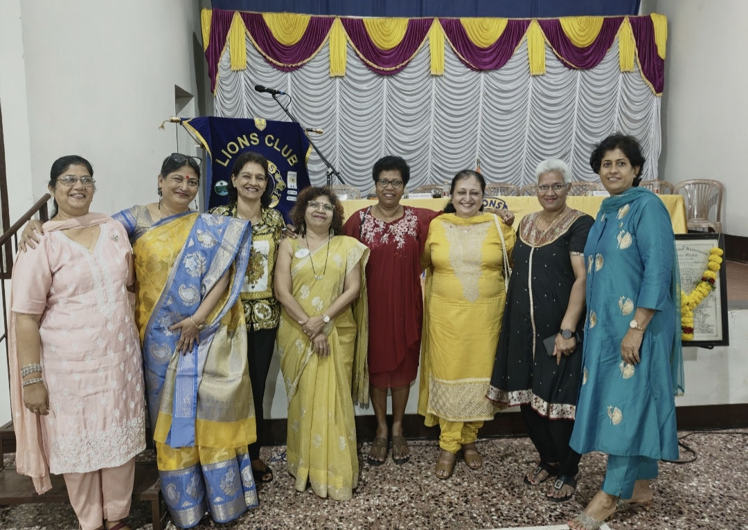 Members of Lions Club of Panjim attended the Official Visit of District Governor to Lions Club of Aldona