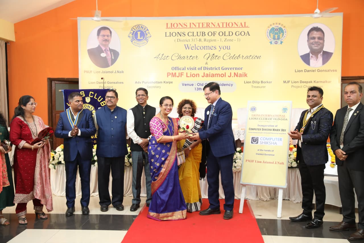 Inaugural ceremony of Computer Shiksha Magic Box distribution to 5 schools of Old Goa and it is going to be a district activity of distribution of Magic Box to over 50 schools across the district