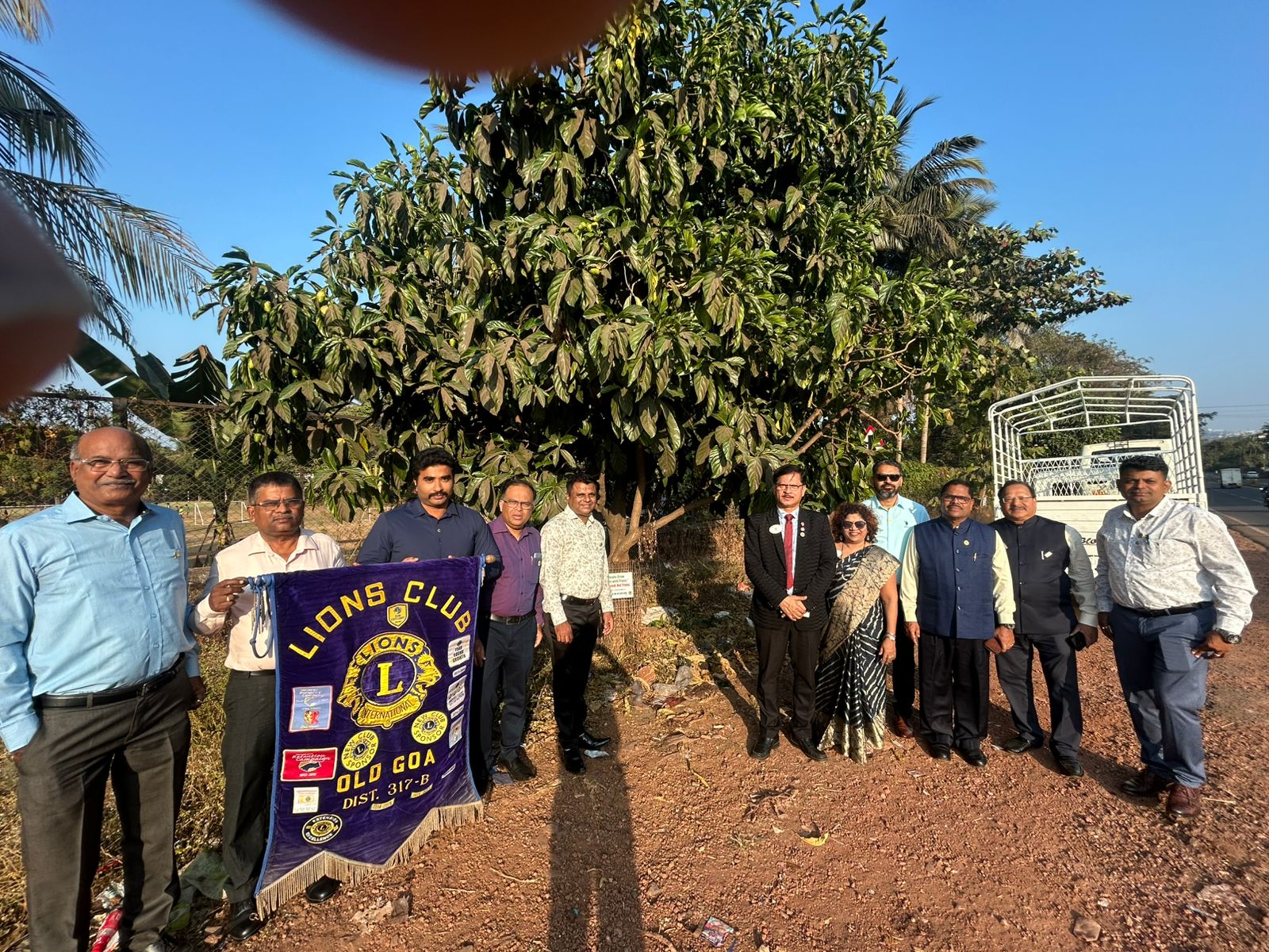 Maintaining and taking care of the Plants on the Old Goa-Ponda route