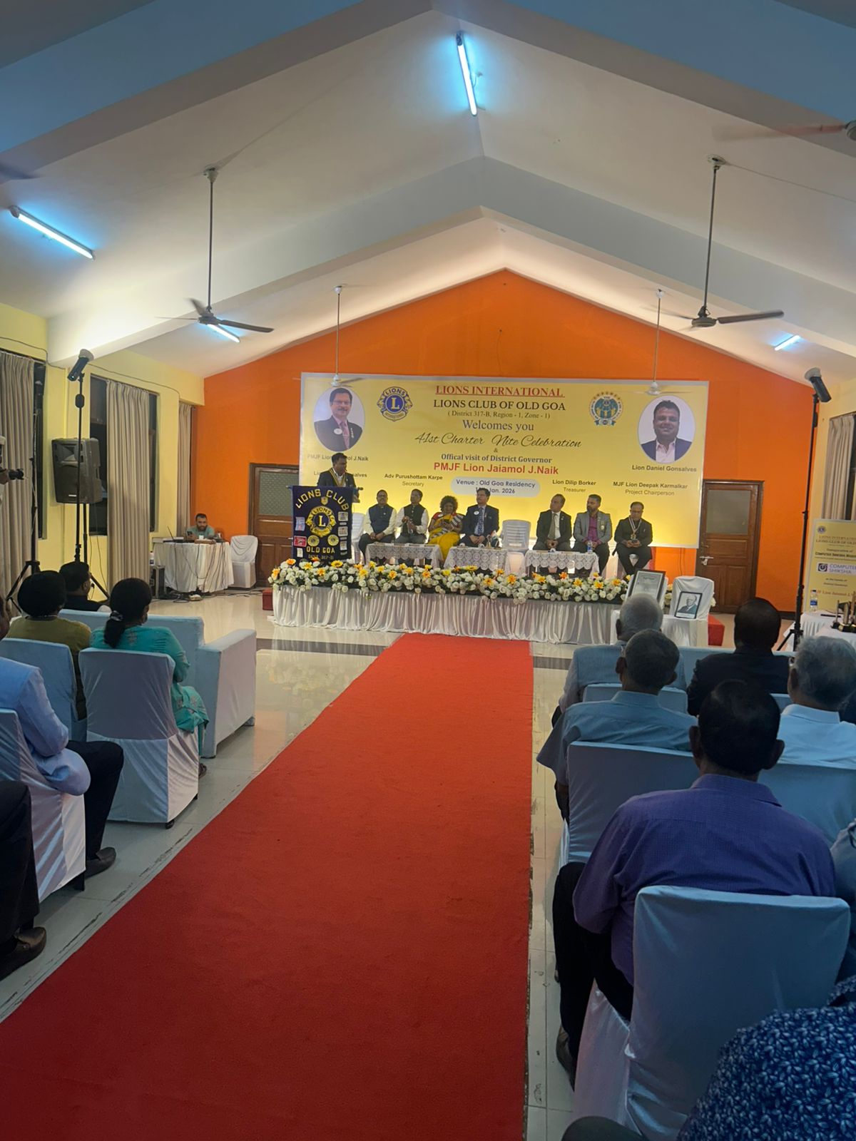 DG visit and 41st Charter Nite held at the Old Goa residency