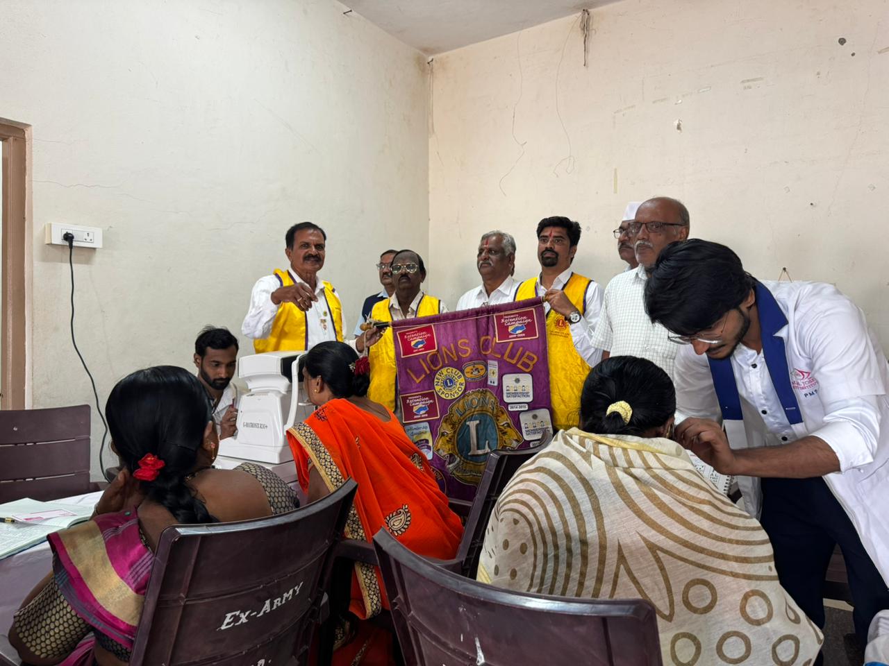 For ex-servicemen As part of Republic Day Free eye check up camp (FREE EVE TESTING CAMP).