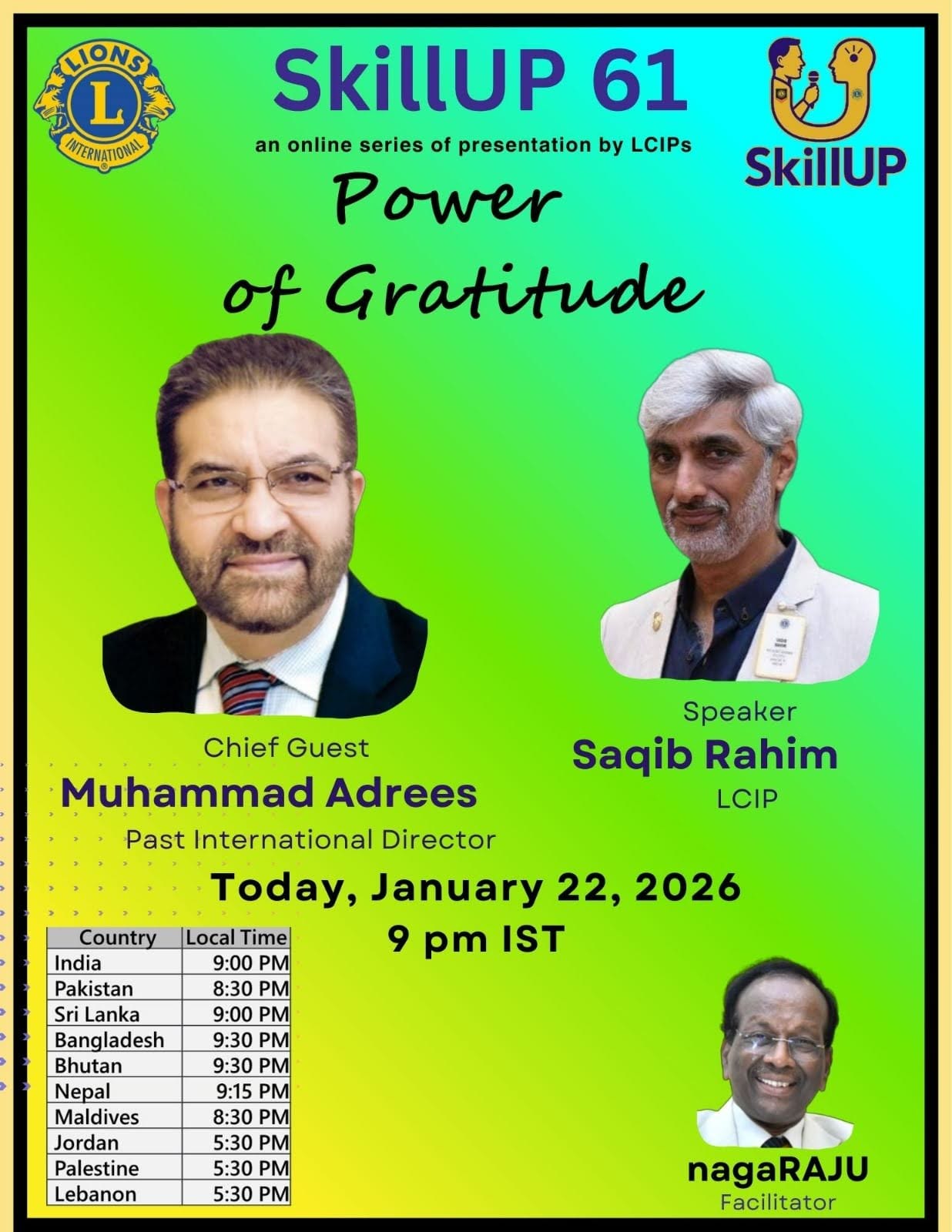 Topic: Power of Gratitude