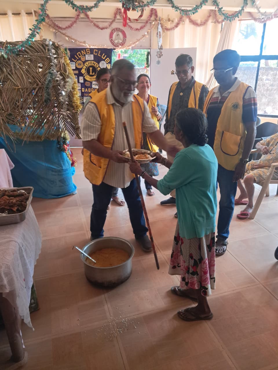 Lunch & Dinner at old Age Home