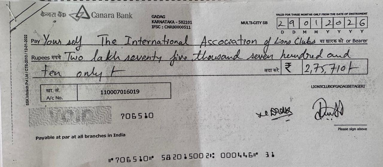 International dues for 2nd Half Paid