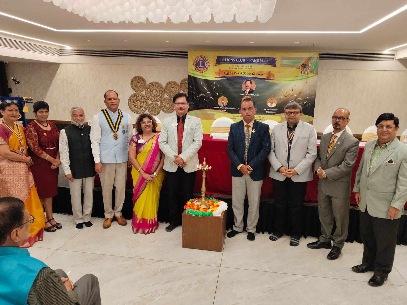 VISIT OF THE DG TO THE LIONS CLUB OF PANJIM, MY HOME CLUB