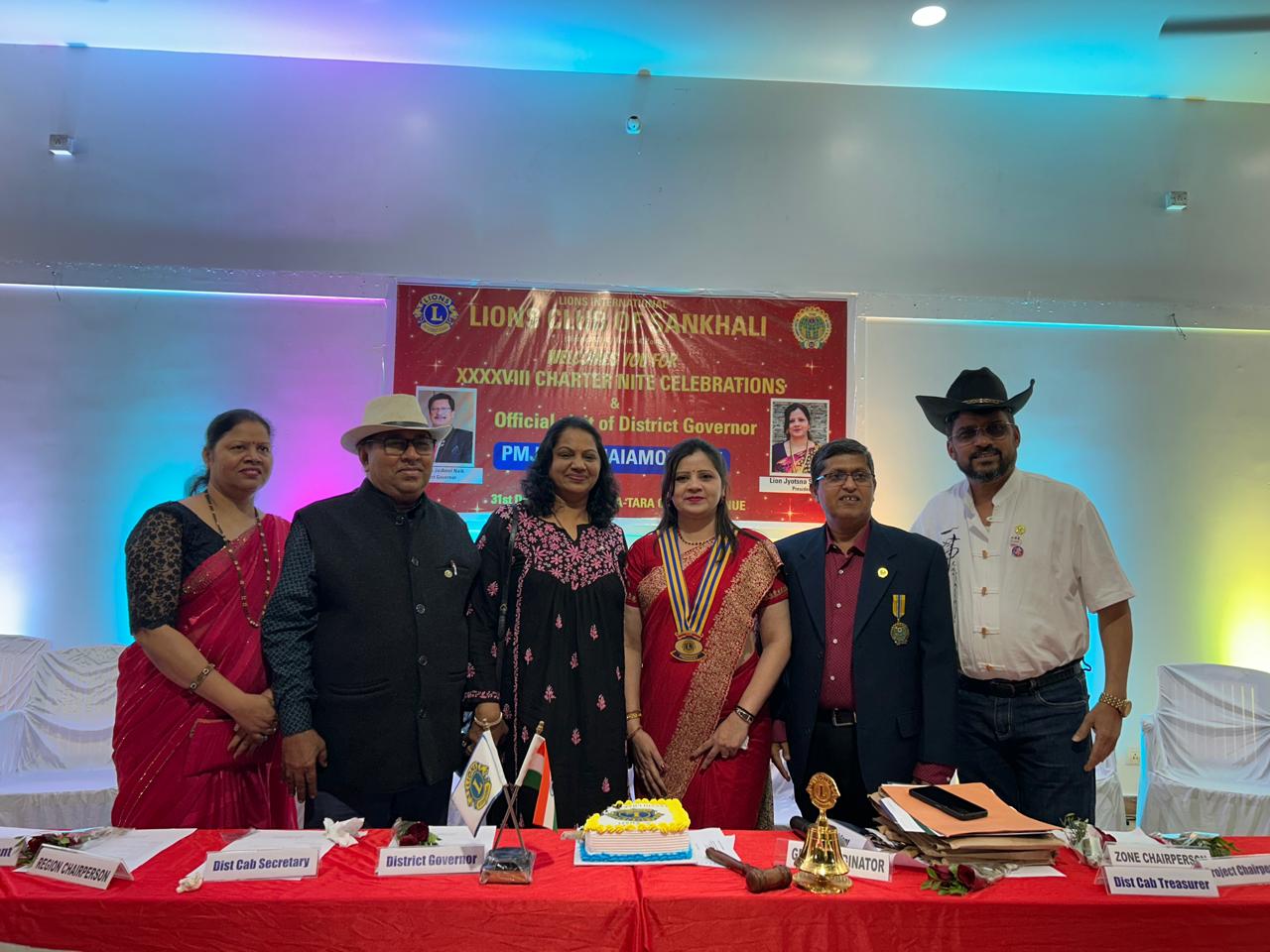 Attended DGs visit to Lions club of Sakhali on 31 st December