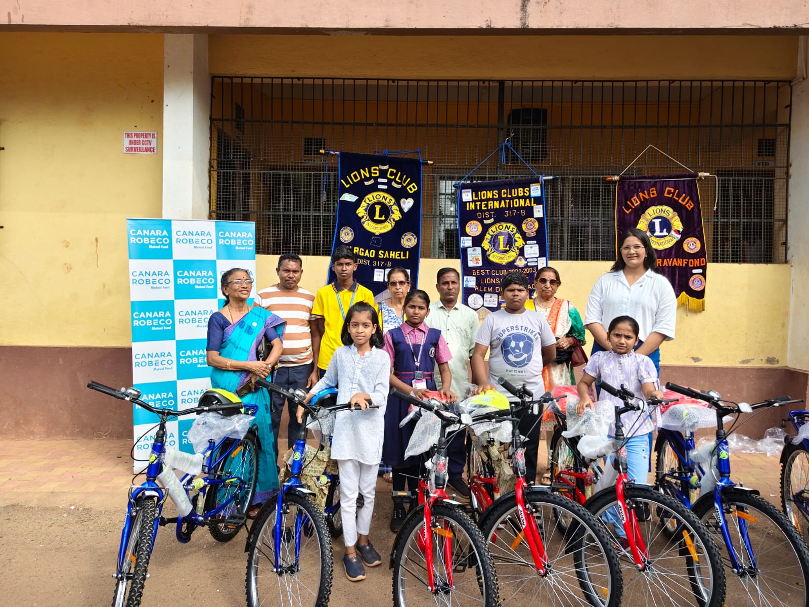 Republic day celebration along side region activity of bicycle distribution