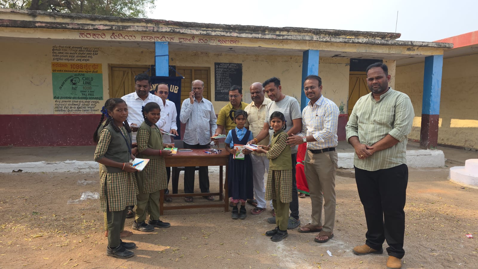 Book distribution program in ilkal.