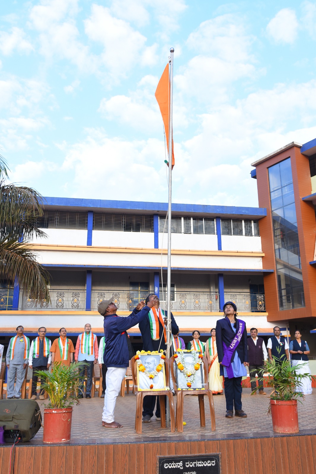 REPUBLIC DAY CELEBRATION, FLAG HOISTING BY THE CLUB PRESIDENT