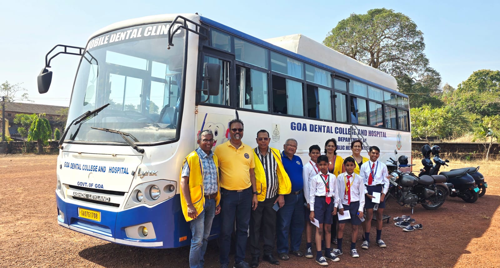 District Dental Van Dental Check up for school