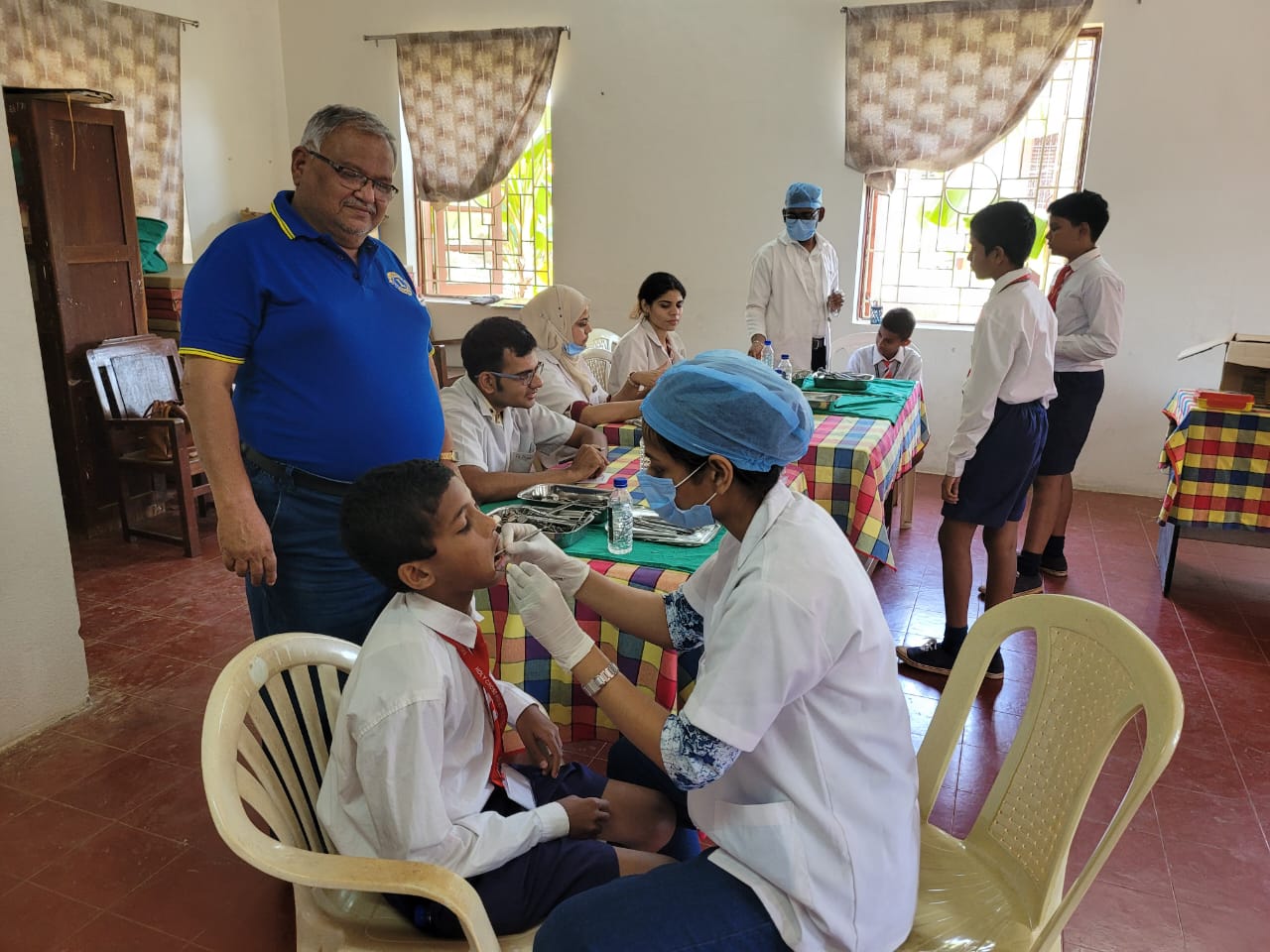 District Dental Van Dental Check up for school