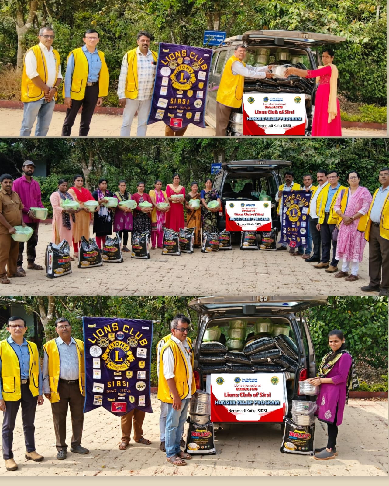 ATTENDED LIONS CLUB OF SIRSI  Global Hunger Relief 