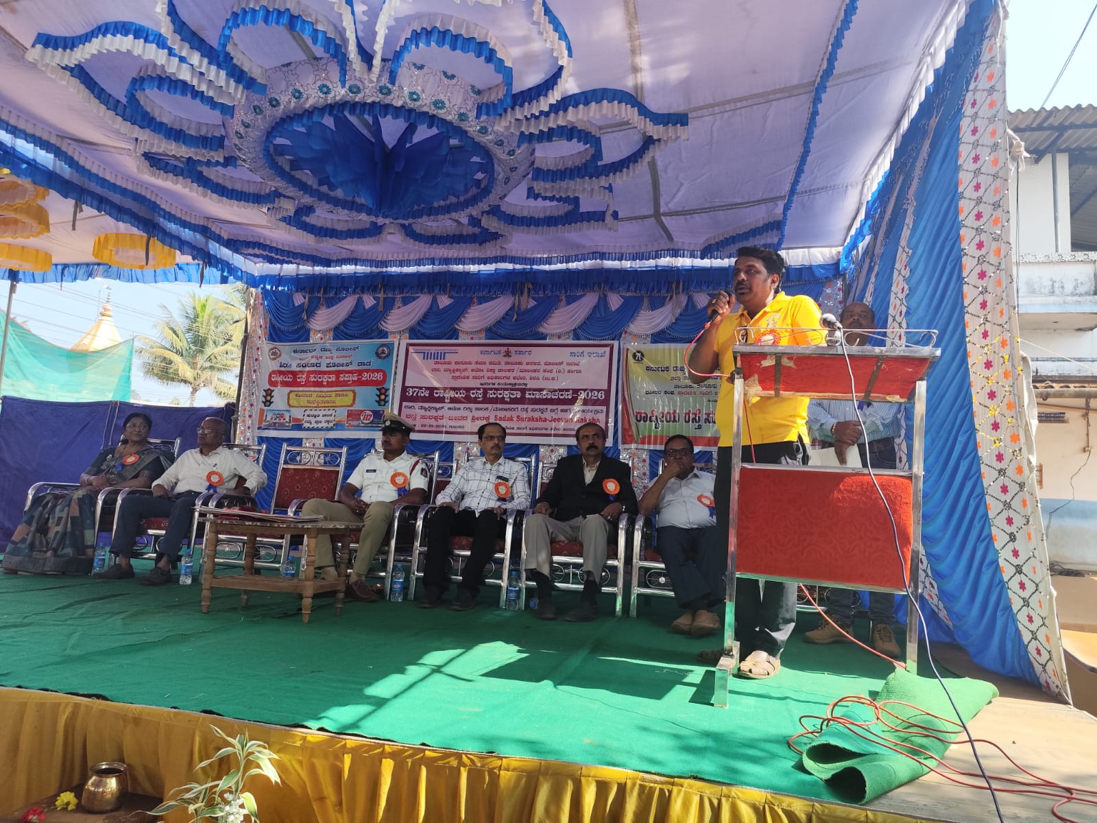 ATTENDED LIONS CLUB OF SIRSI  Road Safety Week Participation