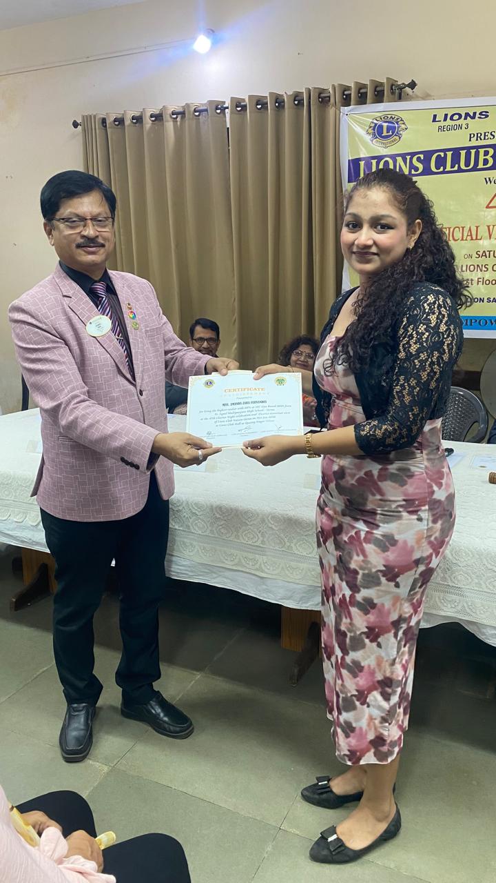 Xth Standard School Topper's felicitation from 6 school in the Nuvem Verna 