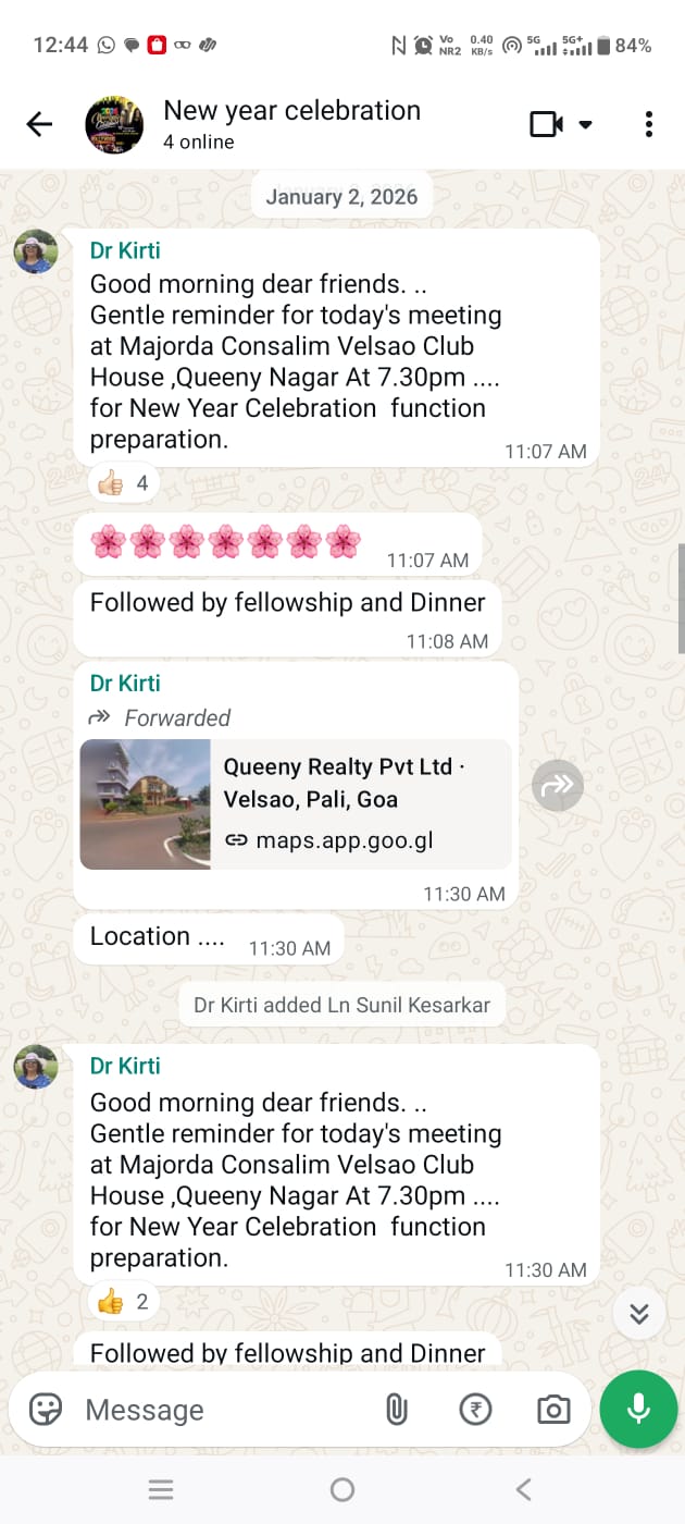 ATTENDED SPECIAL MEETING CALLED FOR NEW YEAR CELEBRATION TO BE HELD ON 10TH JANUARY 2026 AT UTORDA