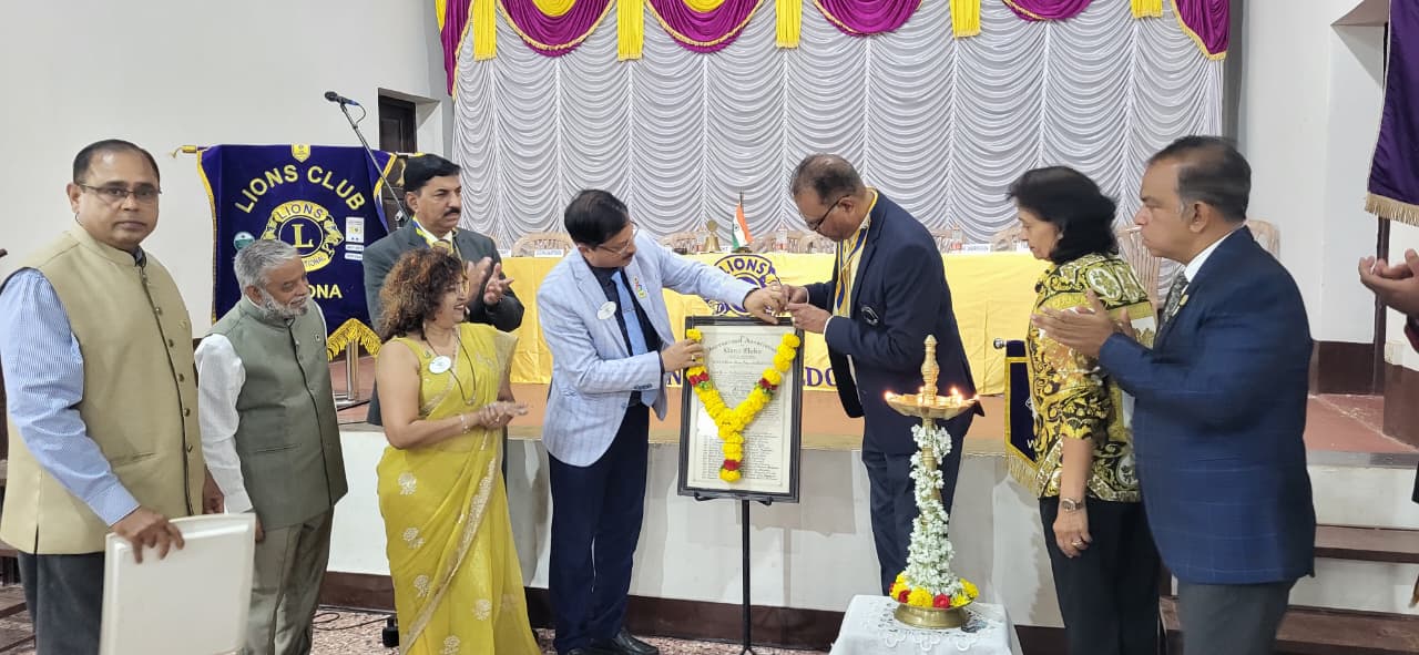 showing charter and charter list of club during DG visit