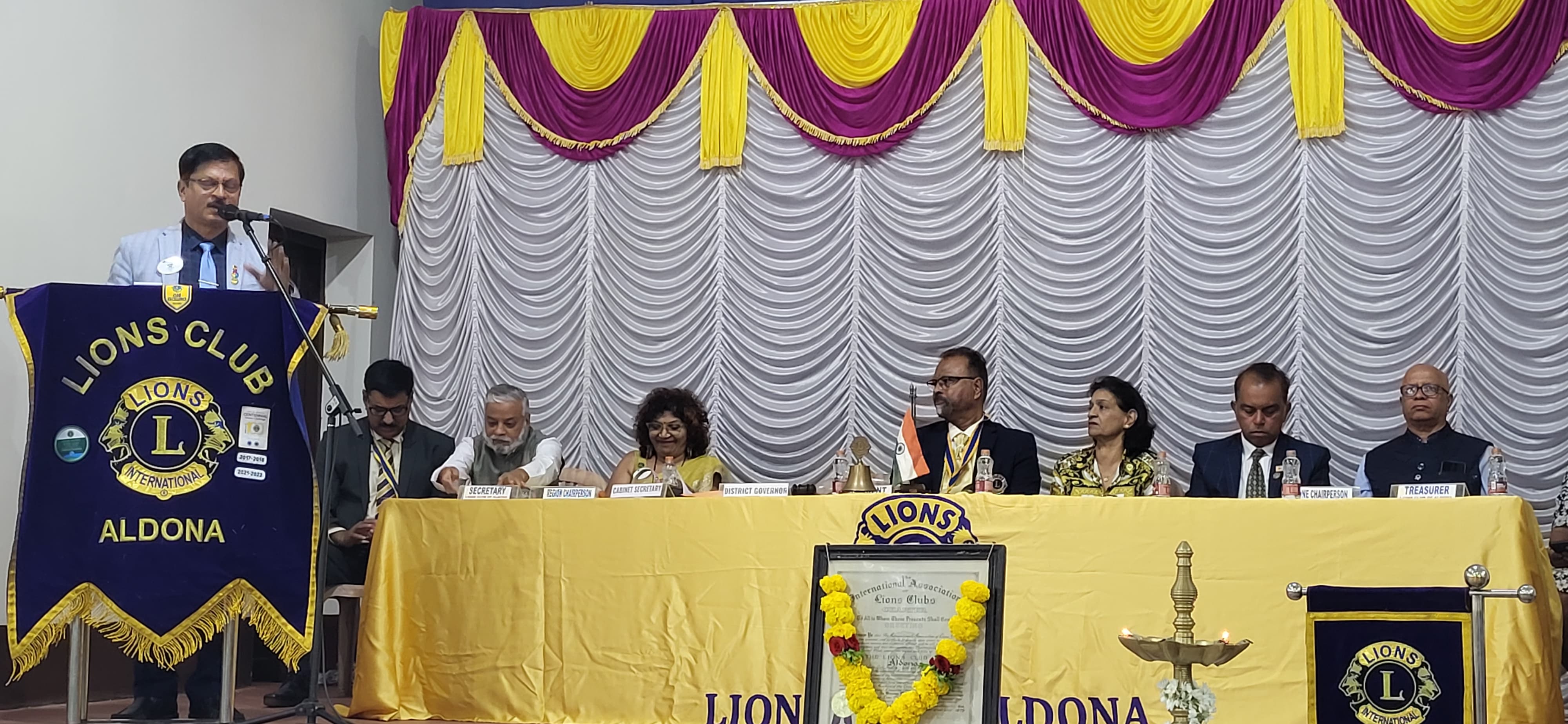 DG Official visit to club and view permanent projects and charter night