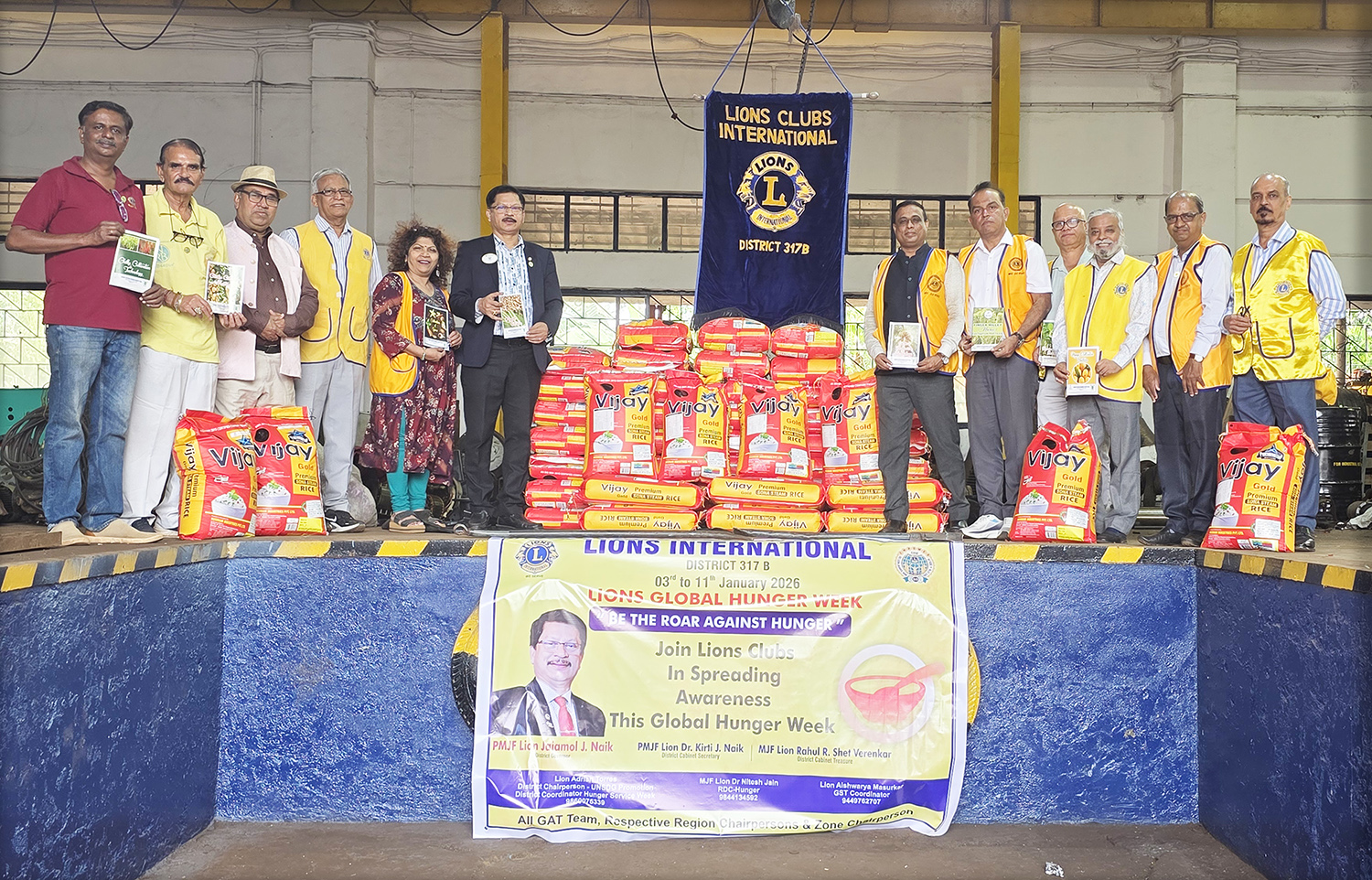 Distribution of Booklets on Vegetable and Fruit Bearing Plants With Seeds of Vegetables with The Importance of Hunger Week To The Region Chaipersons & Zone Chairpersons in the PResence of DG Sir, DCS, DCT, PDG Sir and Lion Narayan
