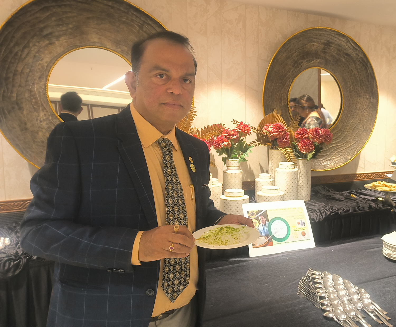 Clean Plate Challenge A District Level Program During Hunger Week With the LAst Day was Done at Lions Club of Panjim DG Visit