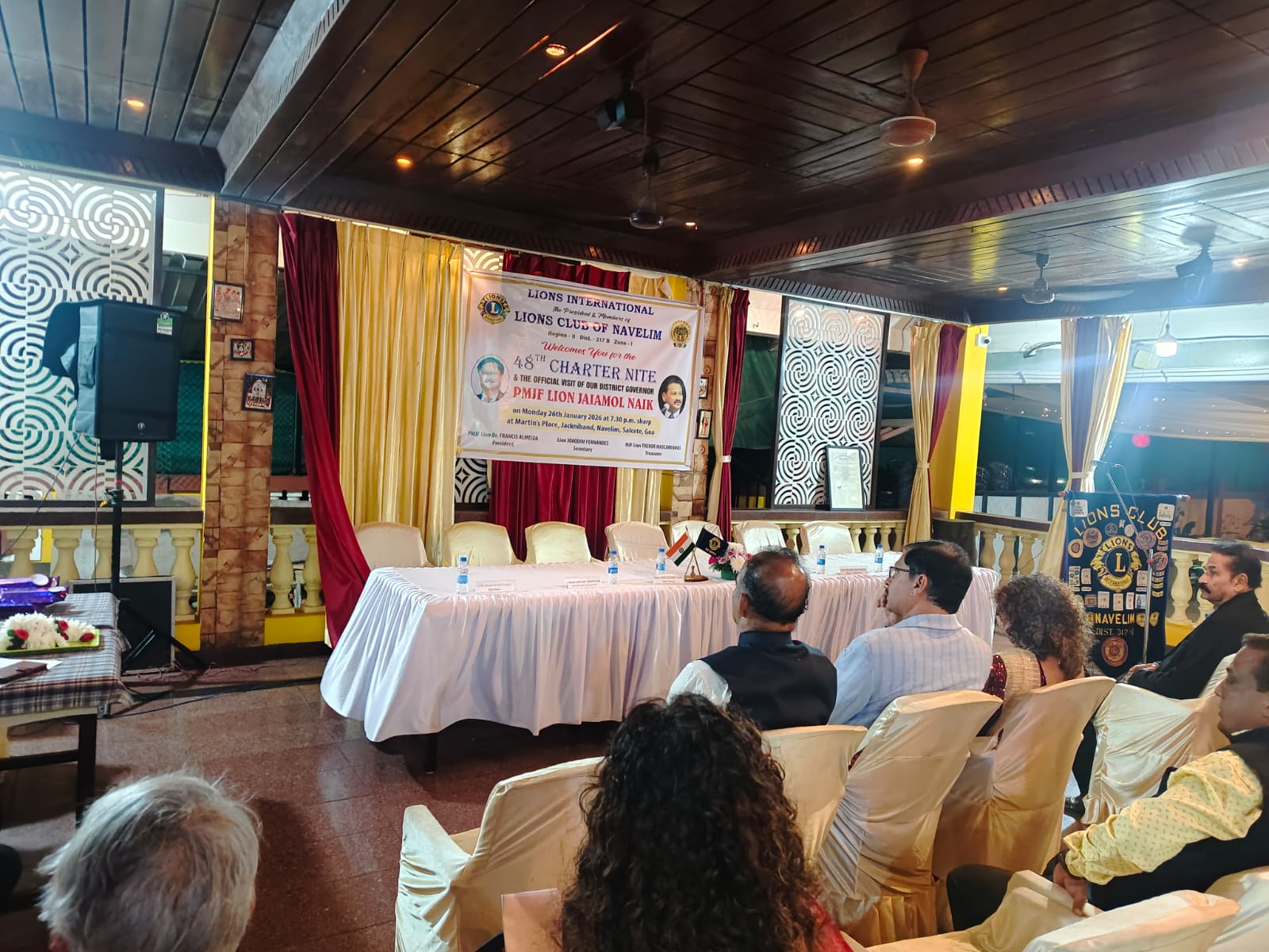 District Governor Visit to Lions Club of Navelim