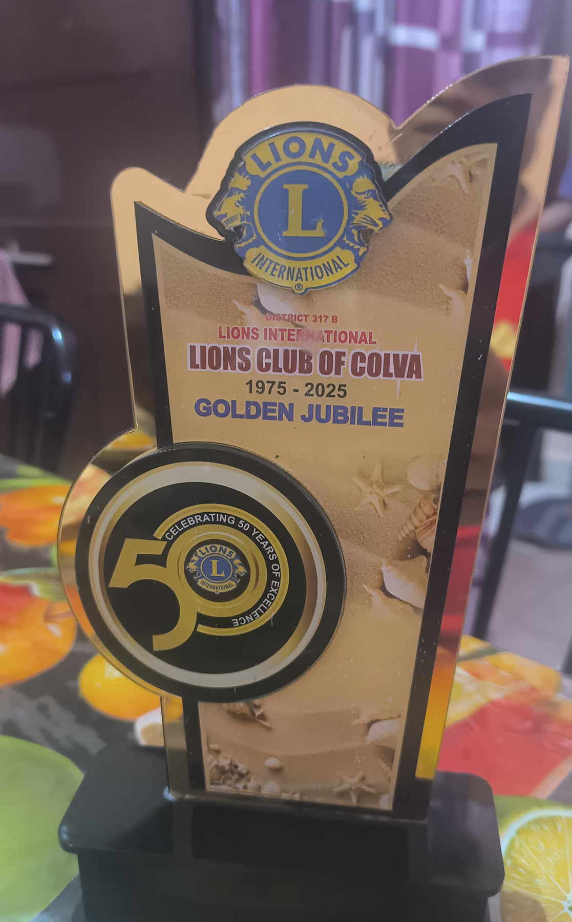 Attended 50 th Charter Nite During DG Visit to Lions Club of Colva