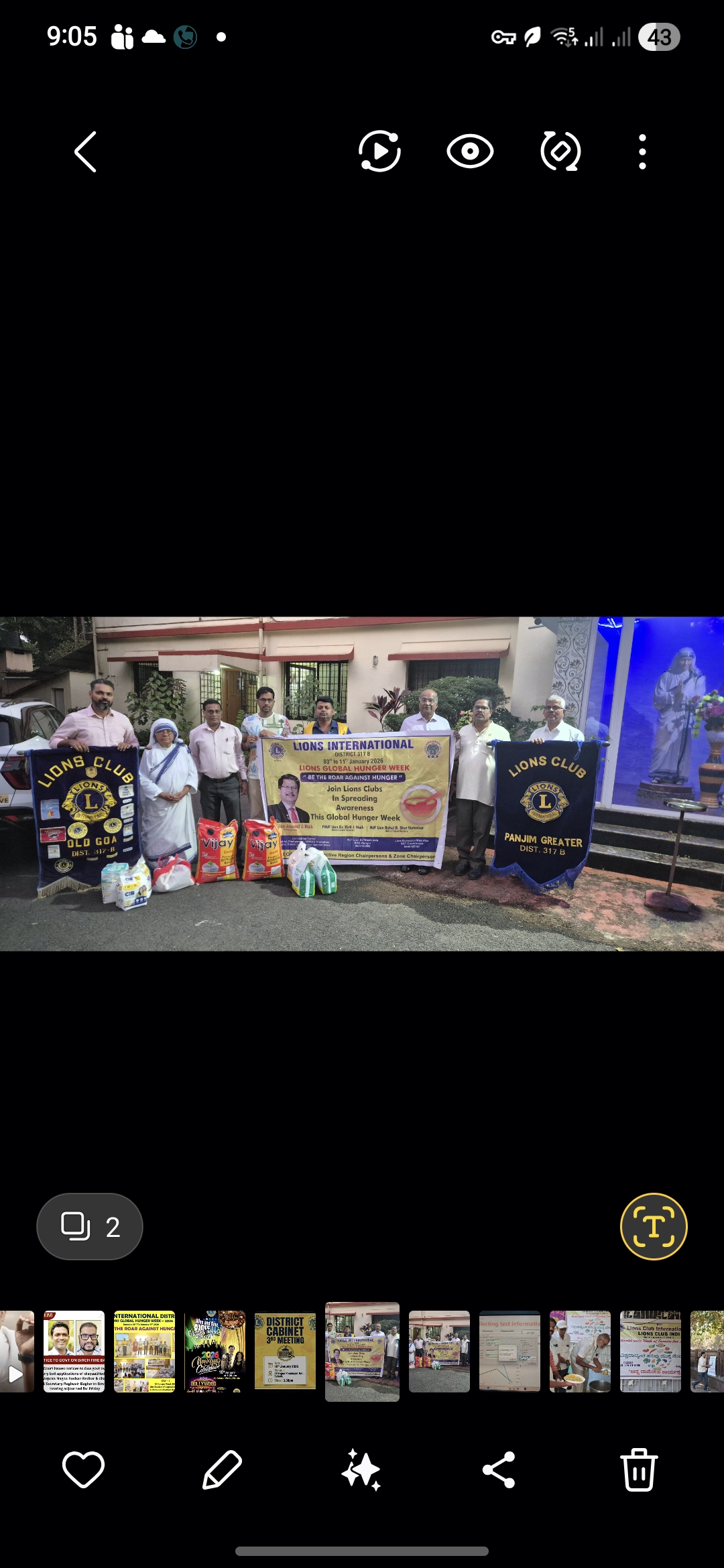 Handed Over Pampers to Old Age Home 