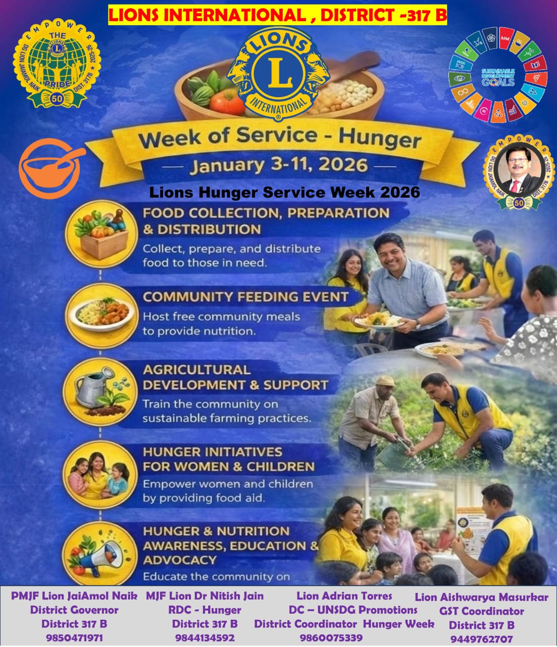 Promo Day 1 For Humger Week To Make an Effectiveness Towards World Wide Week of Service