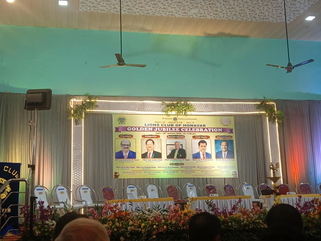 Visitation to Honnavar Club for participating in Golden Jubilee celebration and DG's official visit