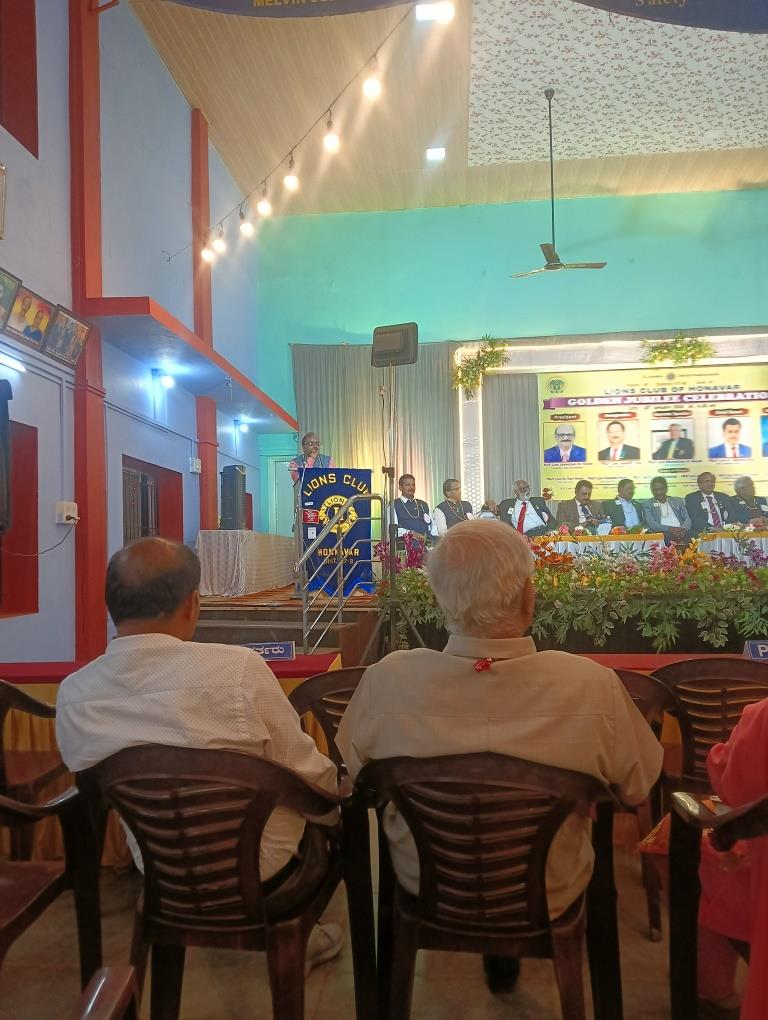 Visitation to Honnavar Club for participating in Golden Jubilee celebration and DG's official visit